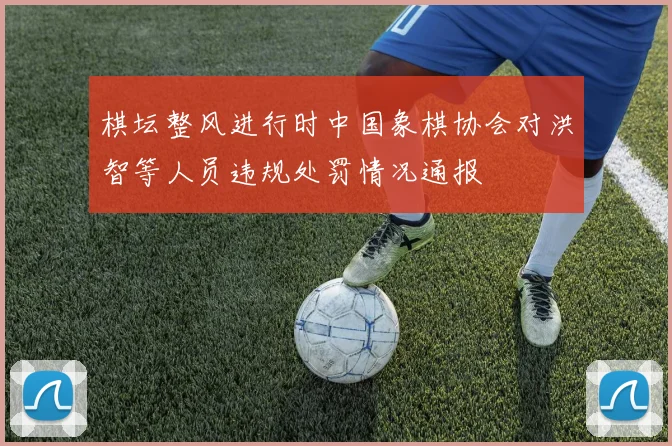 棋坛整风进行时中国象棋协会对洪智等人员违规处罚情况通报