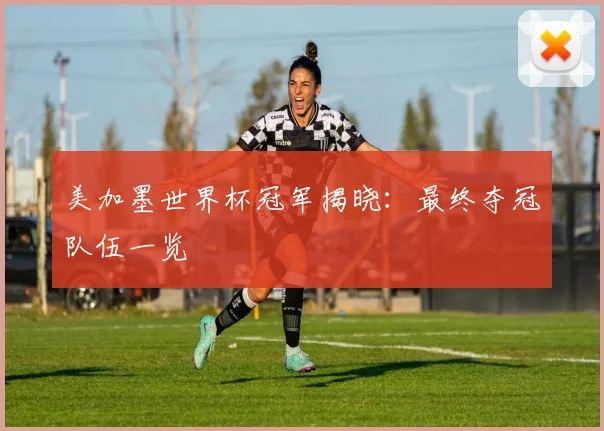 美加墨世界杯冠军揭晓：最终夺冠队伍一览